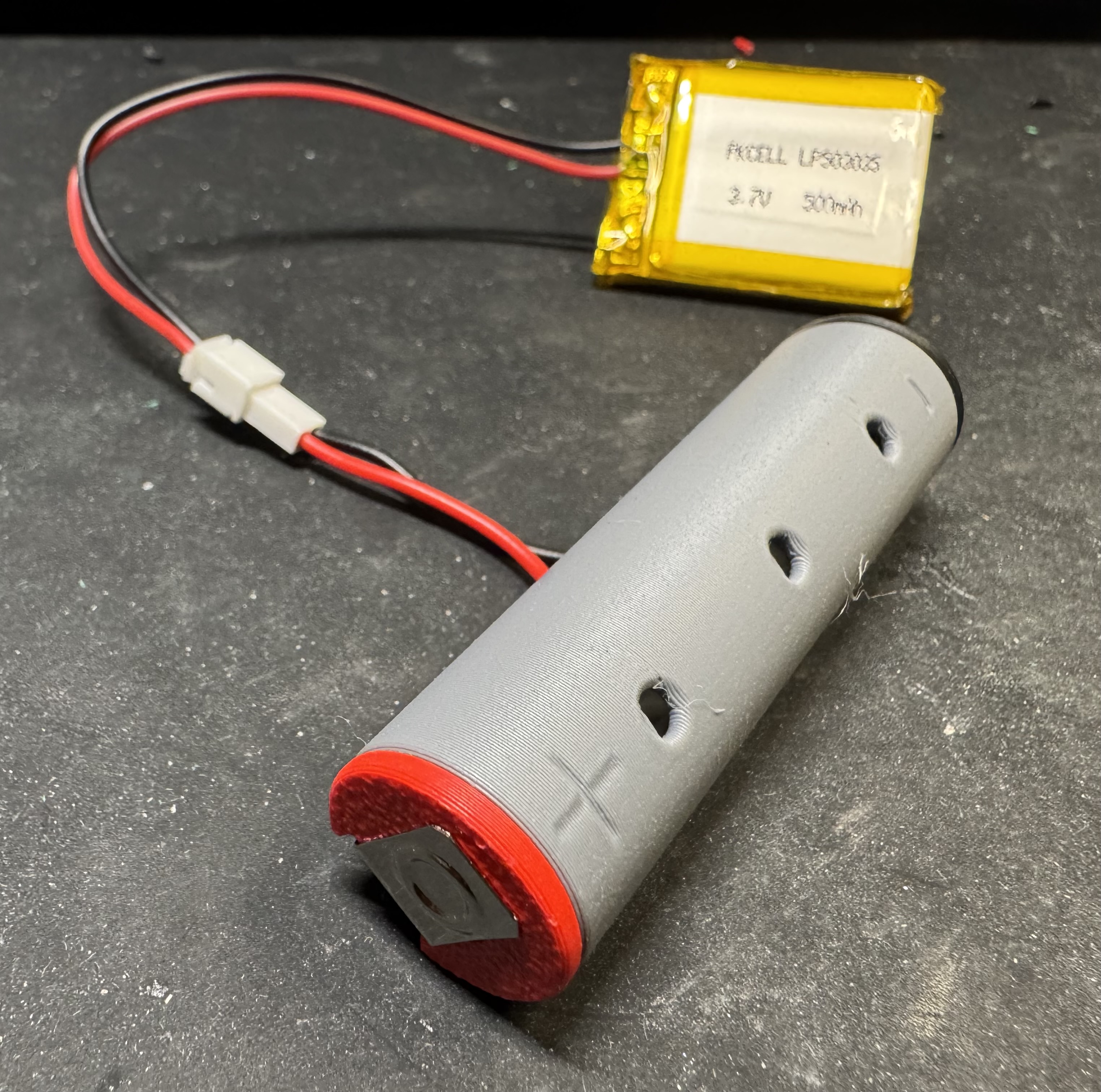 18650 <--> Li-Ion Pouch rechargeable batteries adapter