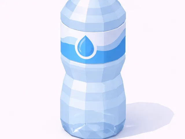 Low Poly Plastic Water Bottle