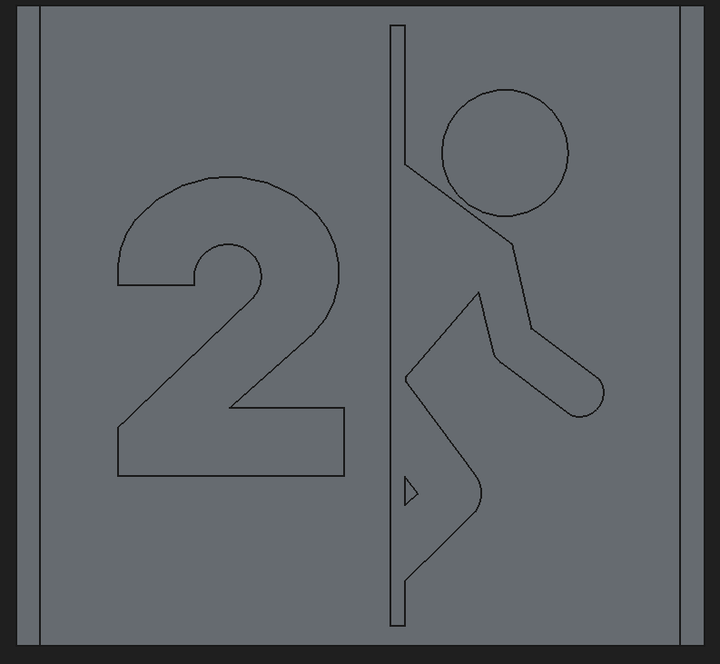 Portal 2 Deco Plate 3D model by CHEESESUS