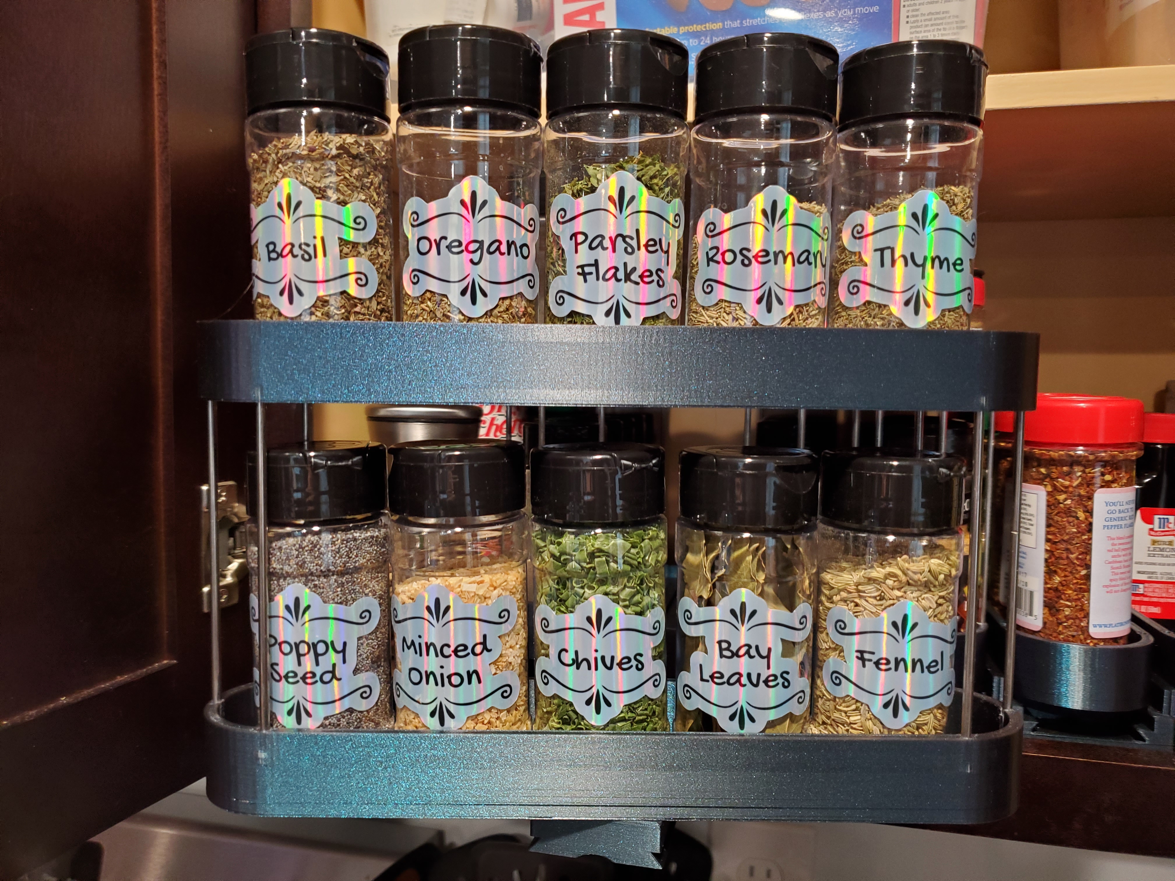 Parametric Slide Out Spice Rack