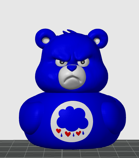 grumpy care bear rubber duck — miniatura 2