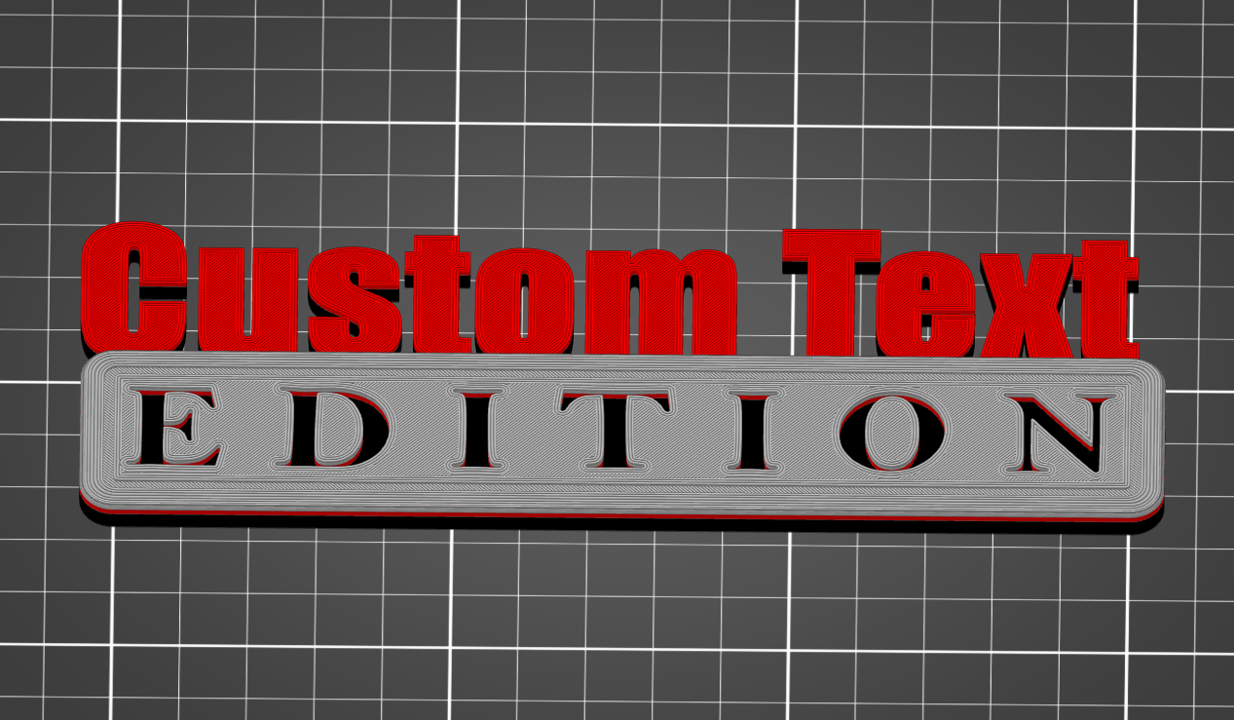 Customizable Vehicle Badge Emblem - Make your own "Edition"