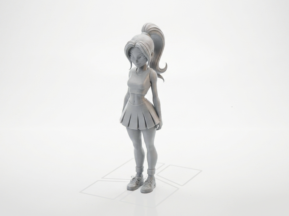 Cheerleader Figurine Female Character 3D Printable