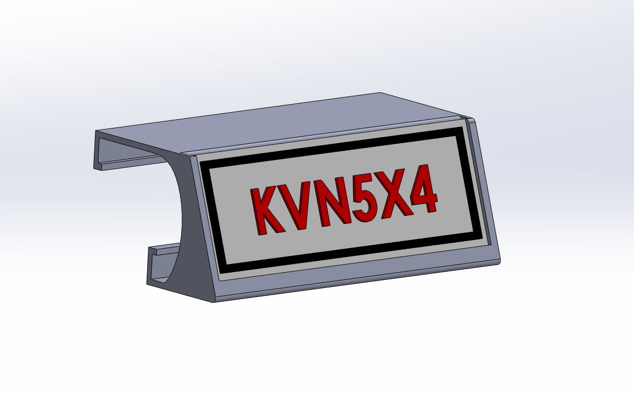 Label Holder for Husky Toolbox - Angled & Removable 3D Printed Labels
