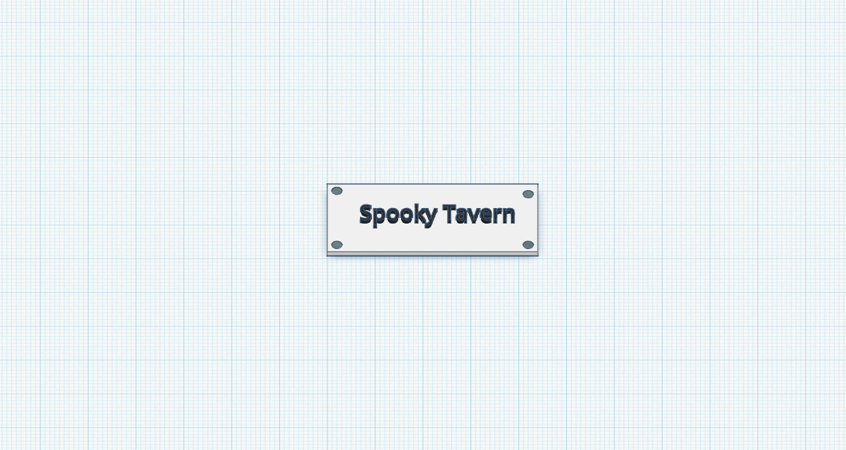 Spooky Tavern Door Sign