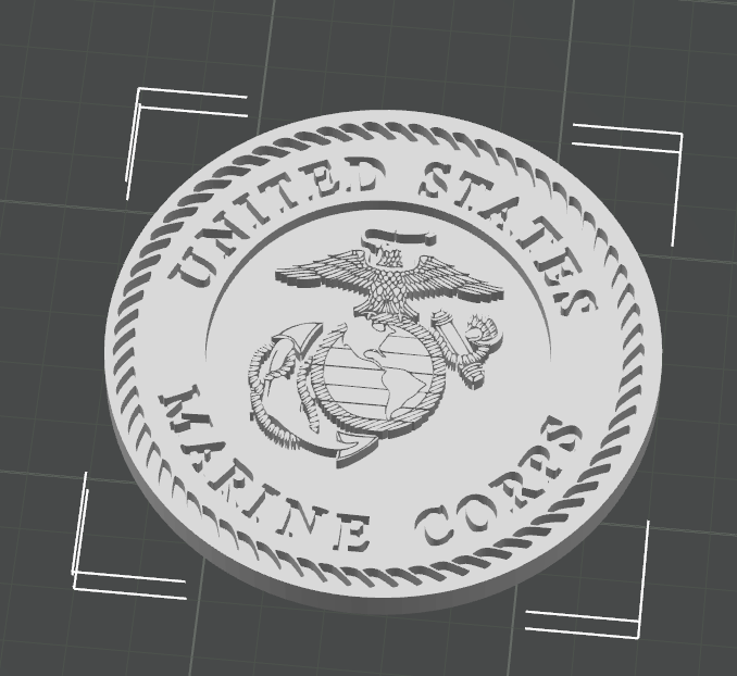 marine corp coaster or disc golf mini