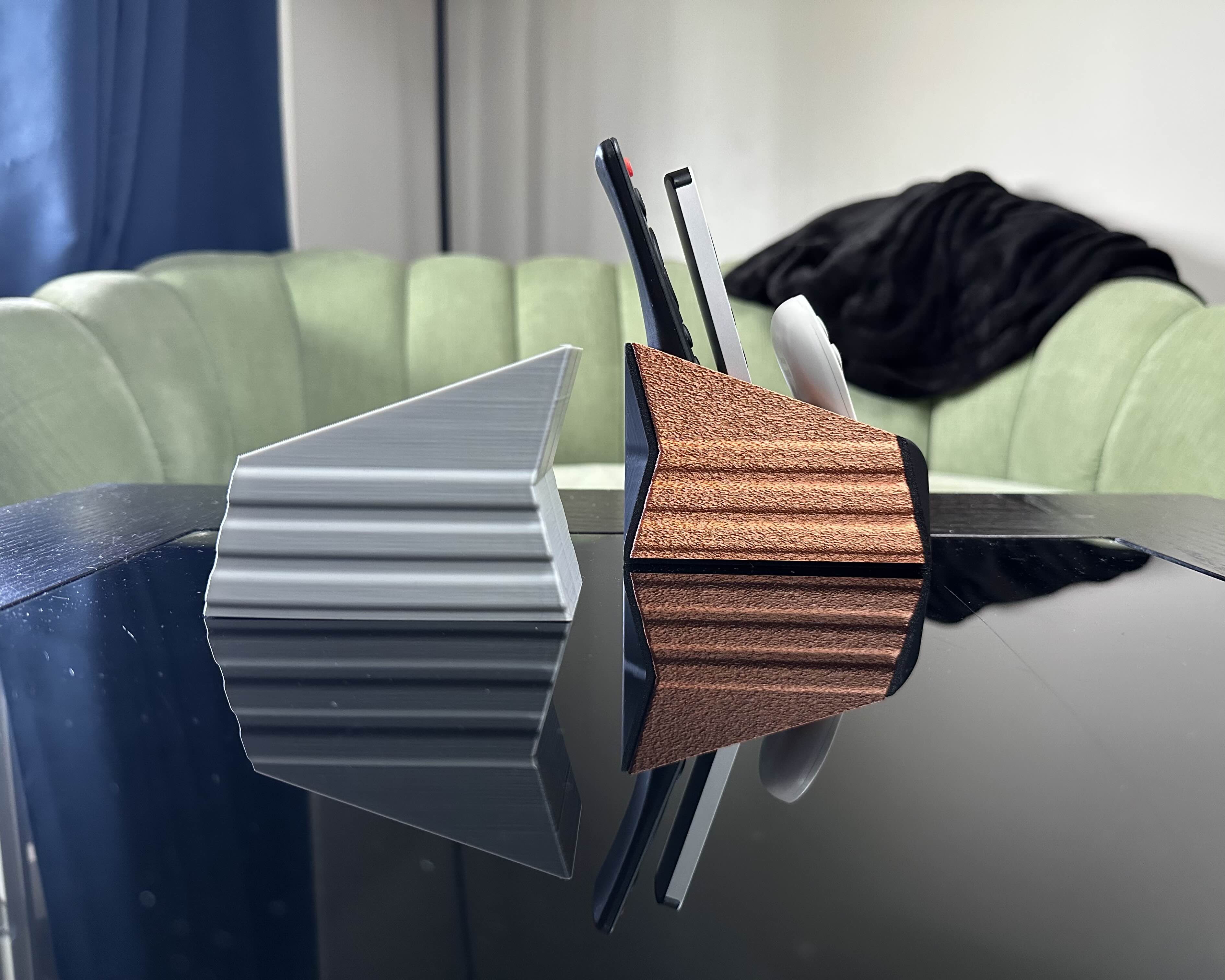 Remote Holder with Optional Accent Piece