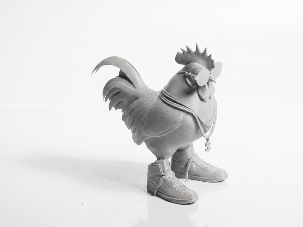 Cock In Boots Rooster Figurine 3D Printable