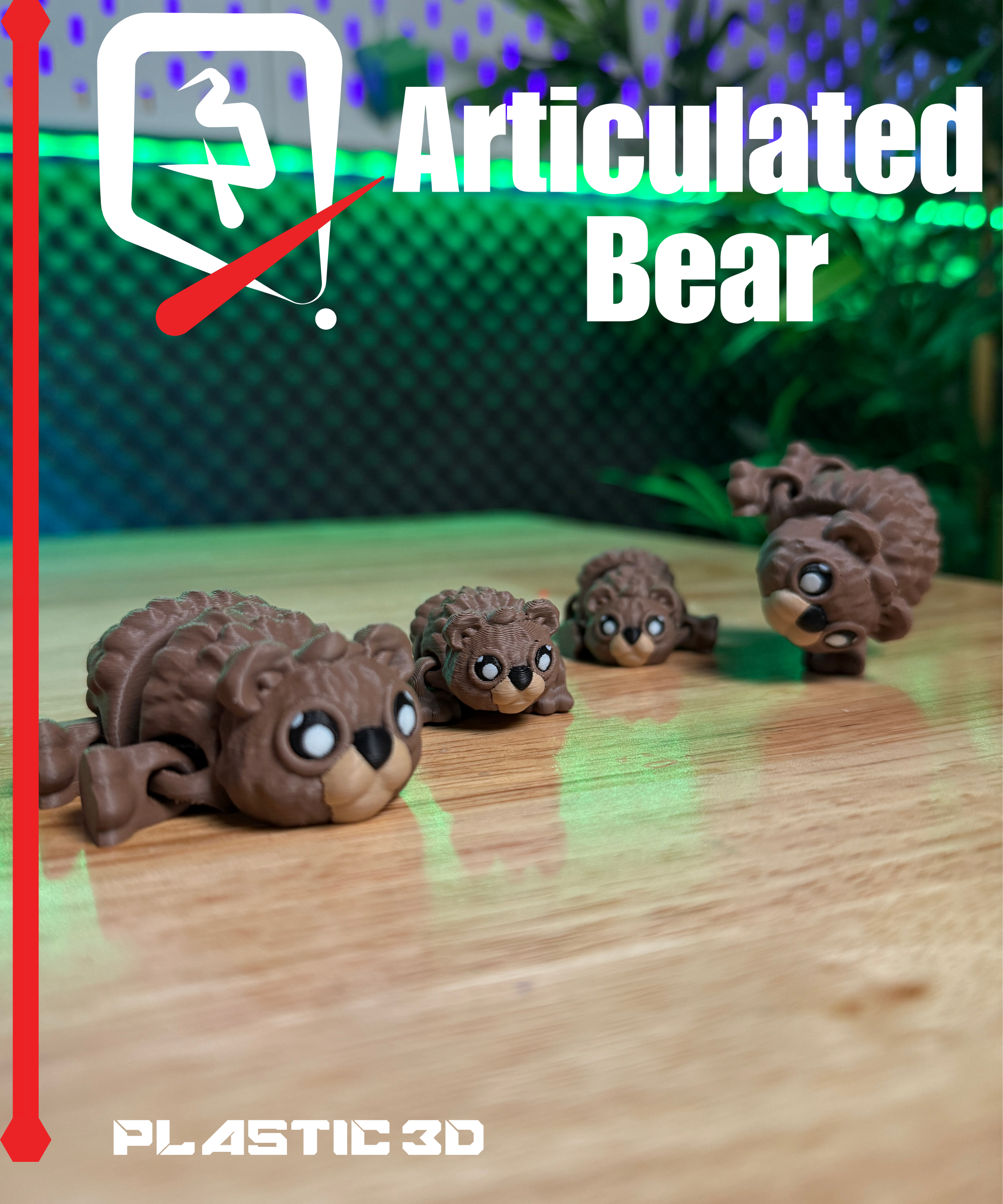 Articulated Brown Bear