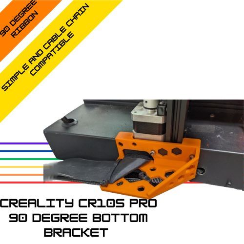 Creality CR10S Pro 90 degree bottom bracket - Universal and Cable Chain ...