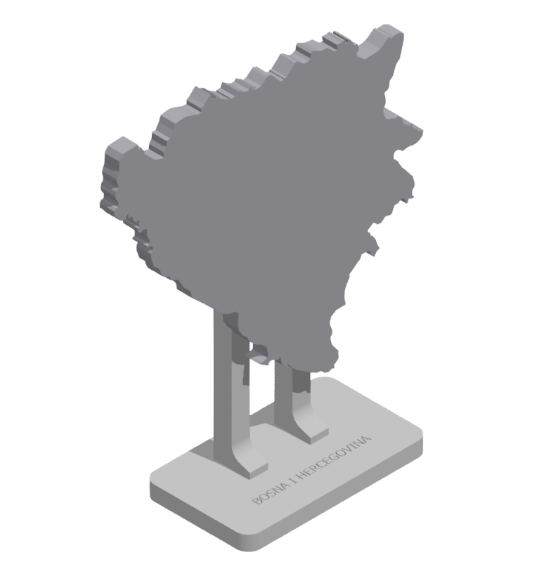 Bosnia and Herzegovina Display Stand