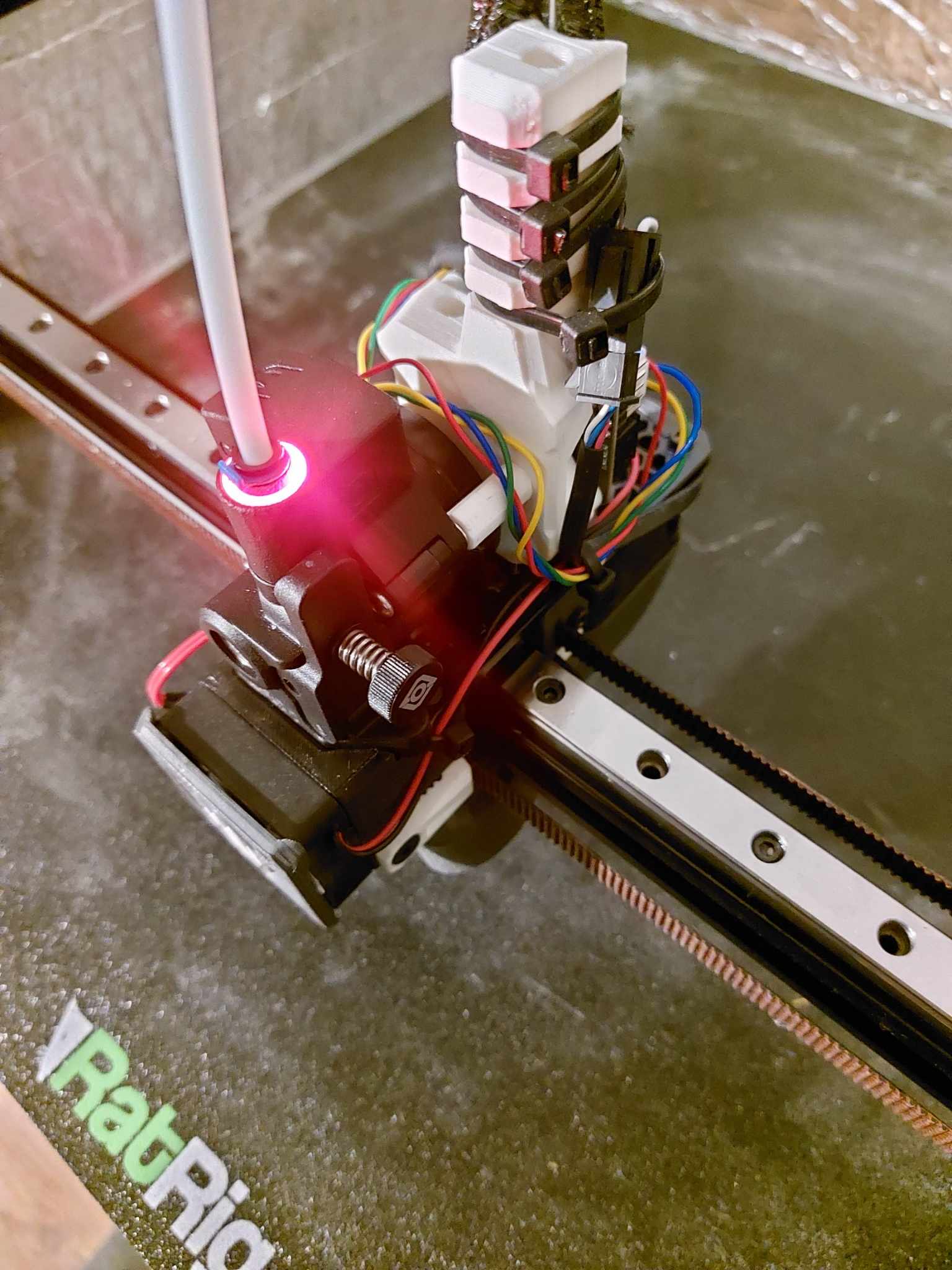 Hex spacer for orbiter filament runout sensor on Vcore4