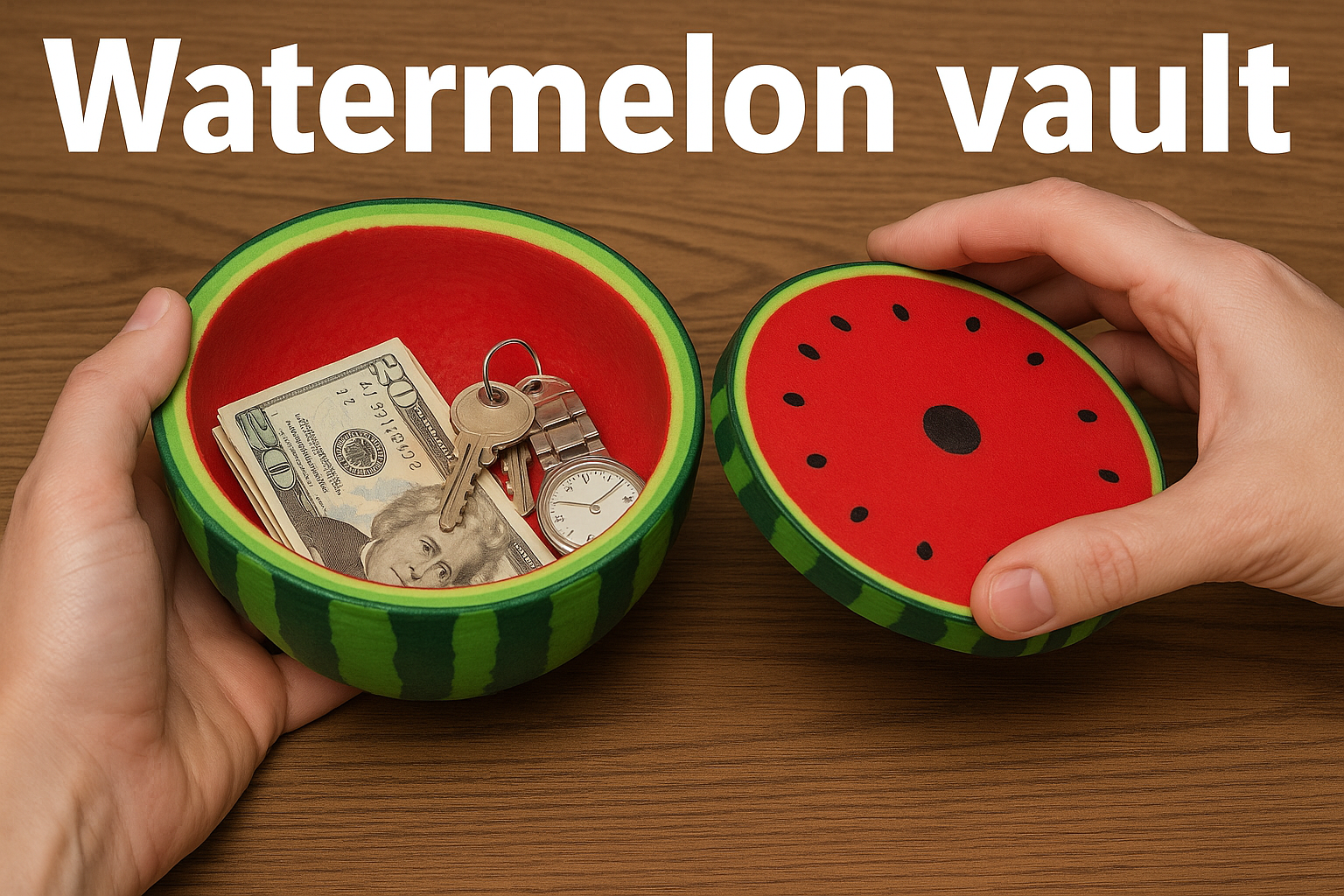Watermelon Vault With Padlock!
