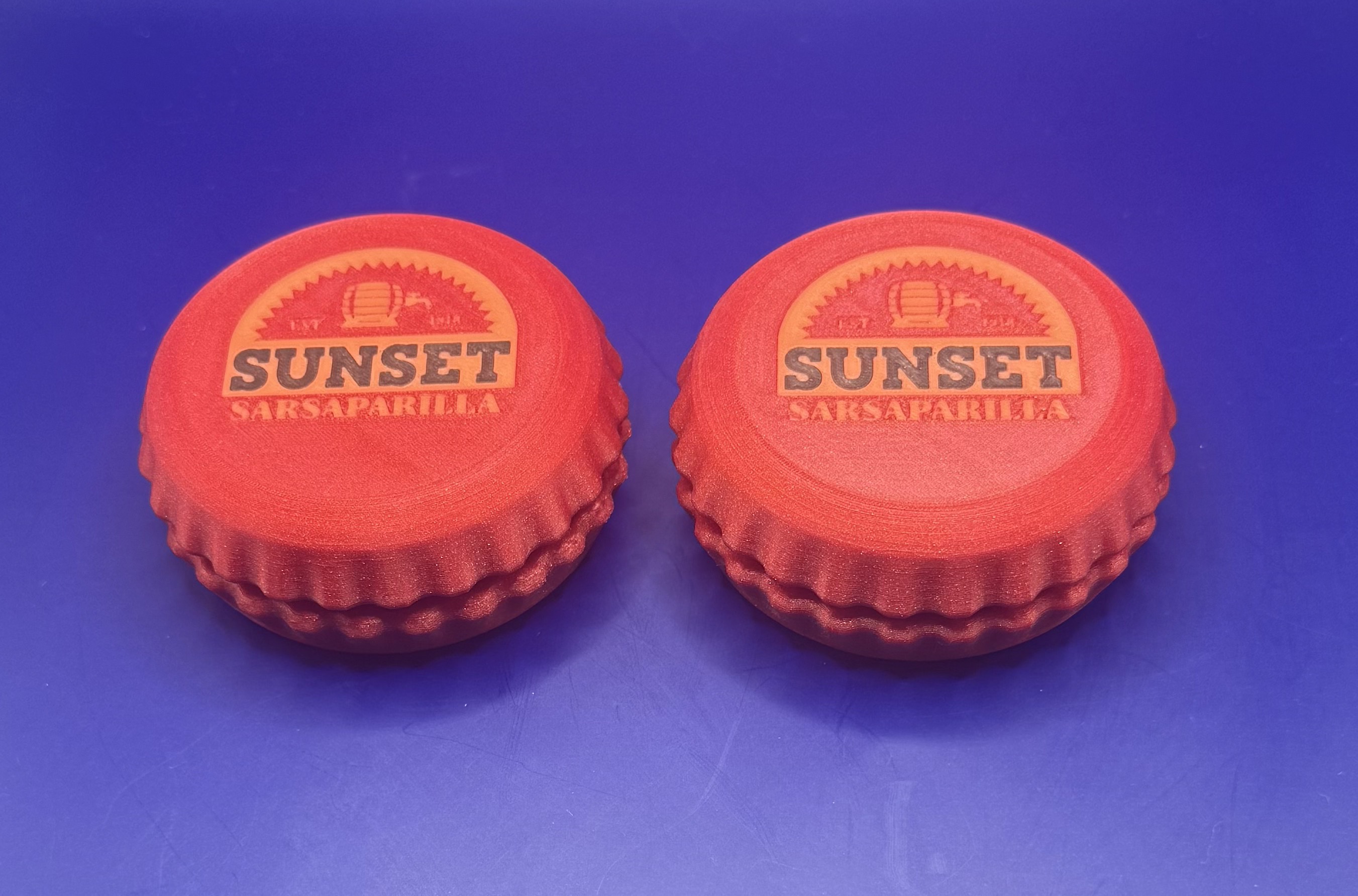 Sunset Sarsparilla Bottle Cap Yo-Yo