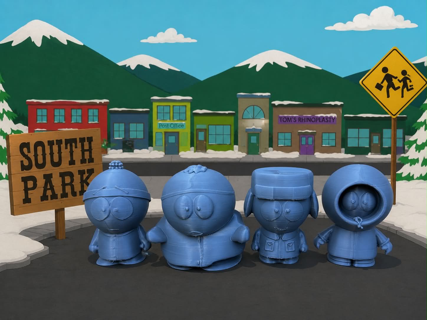 South Park - Kenny, Stan, Kyle and Eric