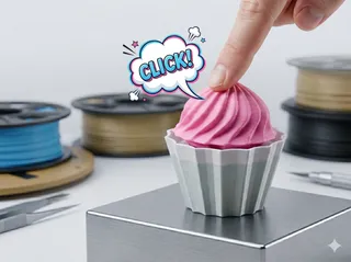 Cupcake Clicker Fidget Toy