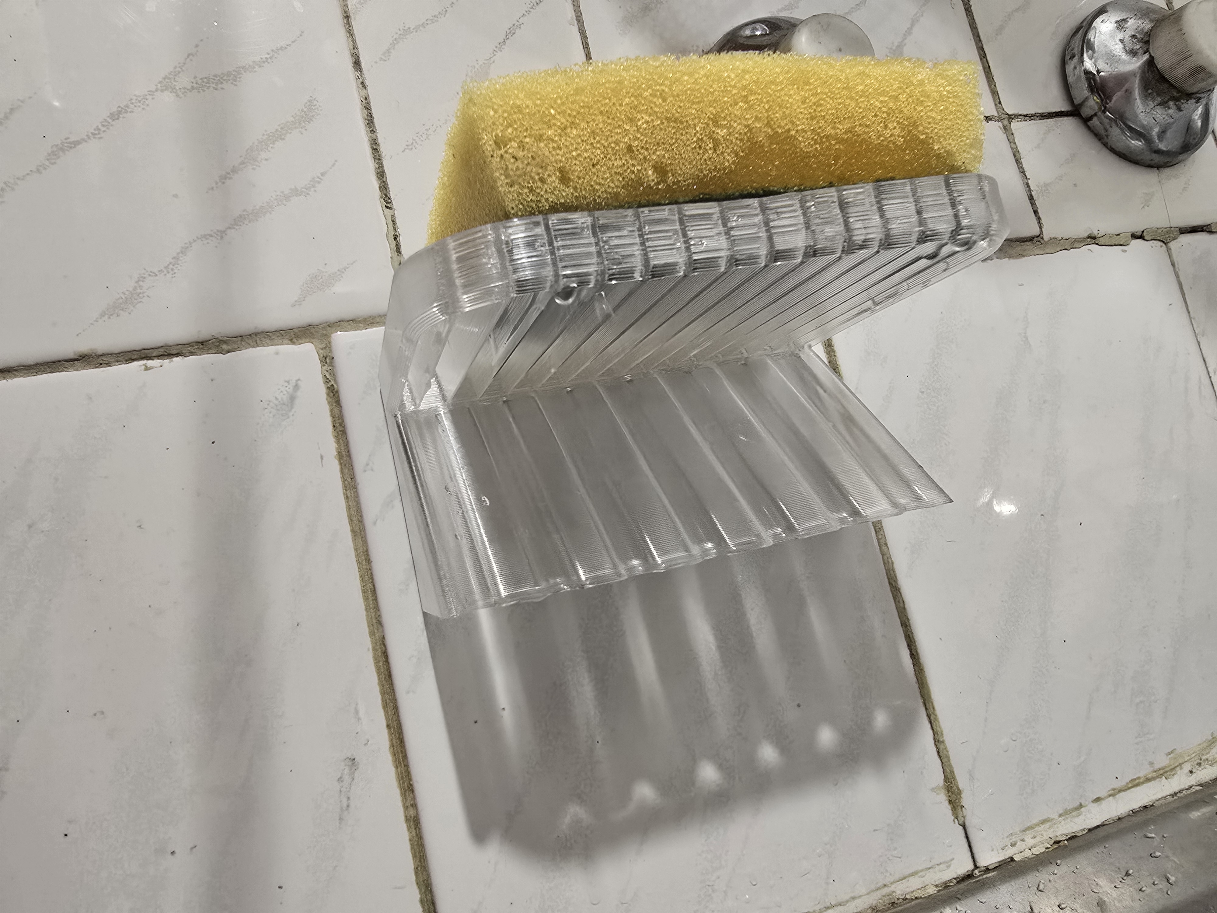 Draining kitchen sticky sponge holder — miniatura 5