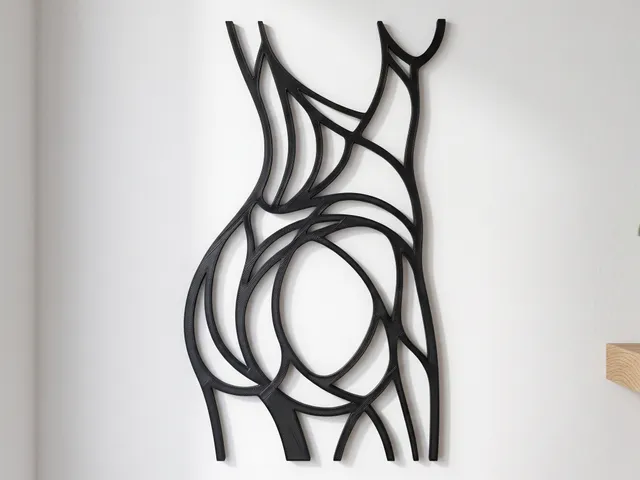Female Curves & Silhouette – Minimalist Line Art Wall Decoration
