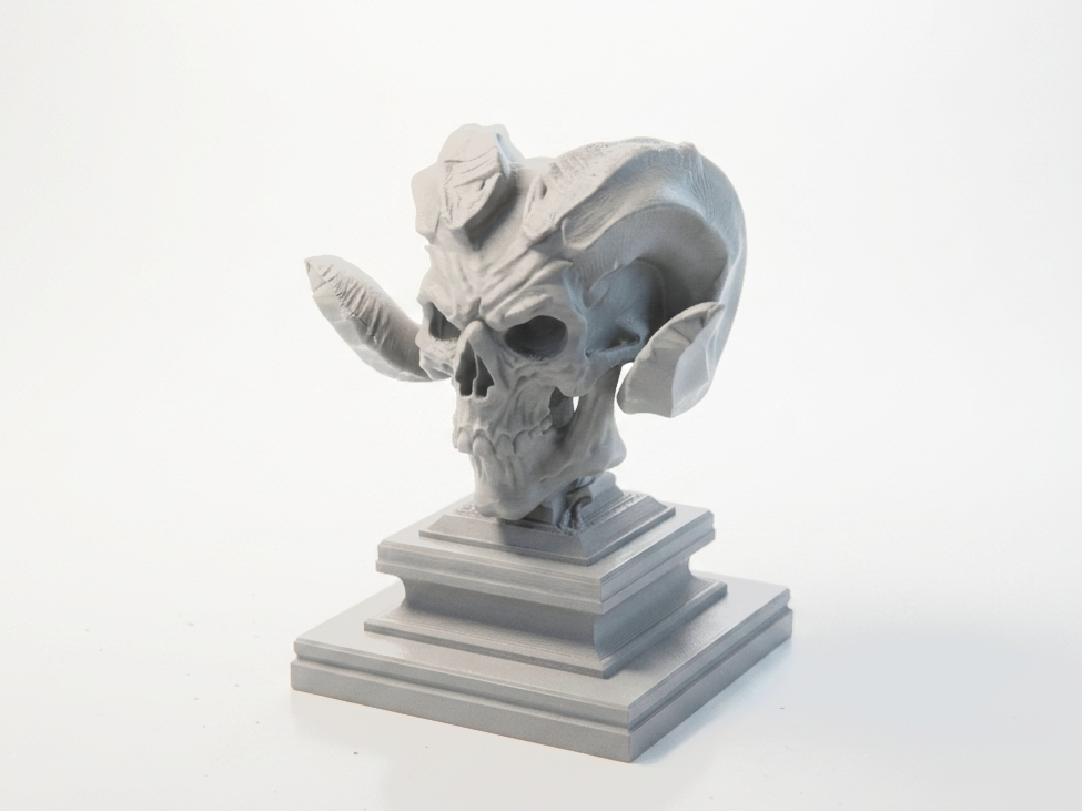 Hellboy Skull Demon Sculpture 3D Printable