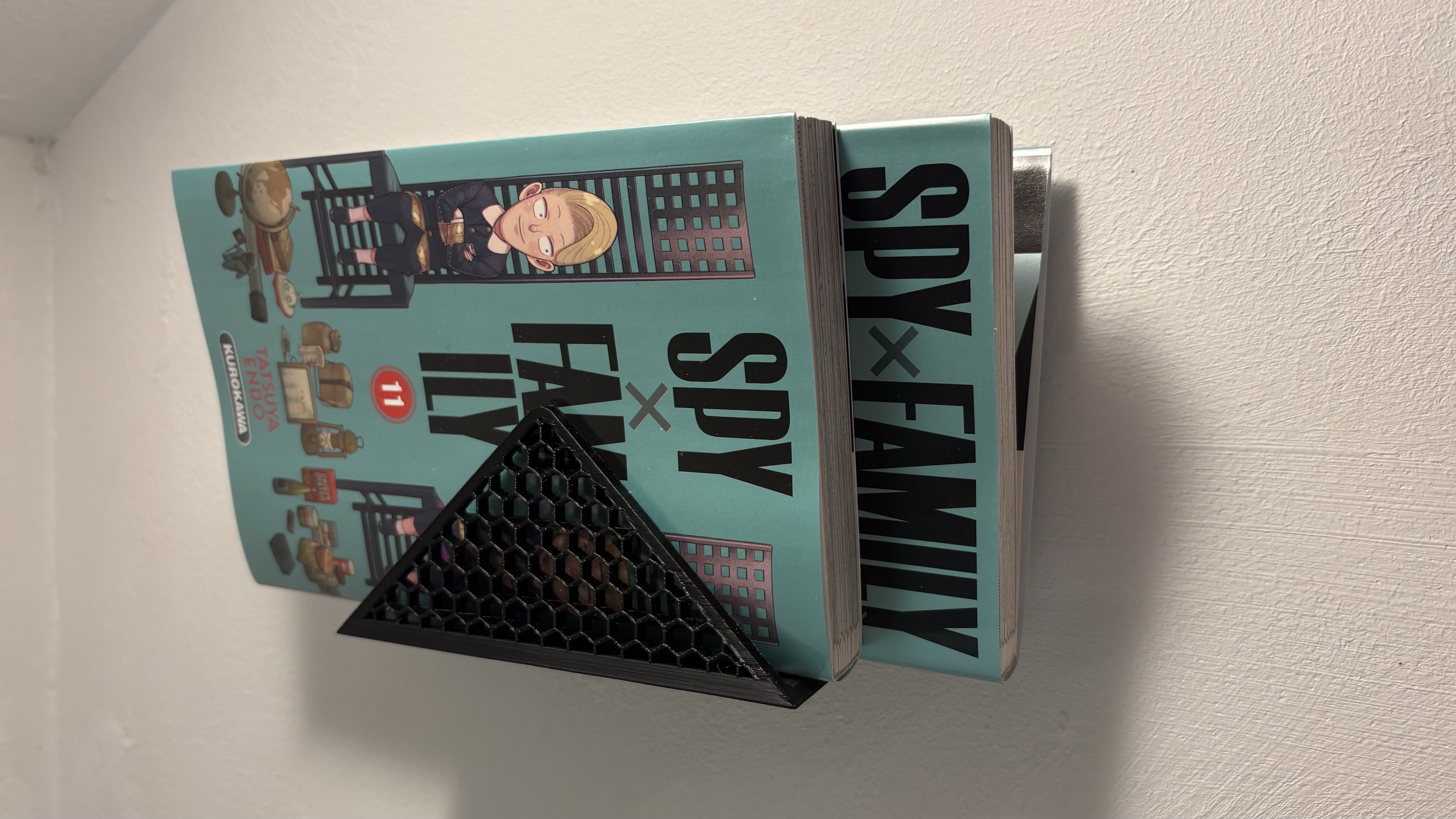 Wall mounted book holder