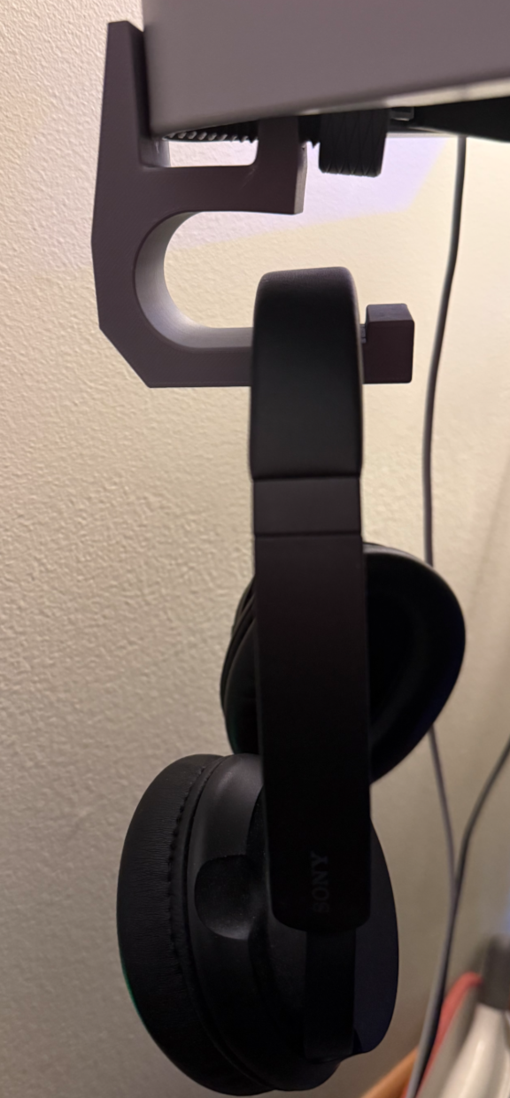 headphone under-desk clamp