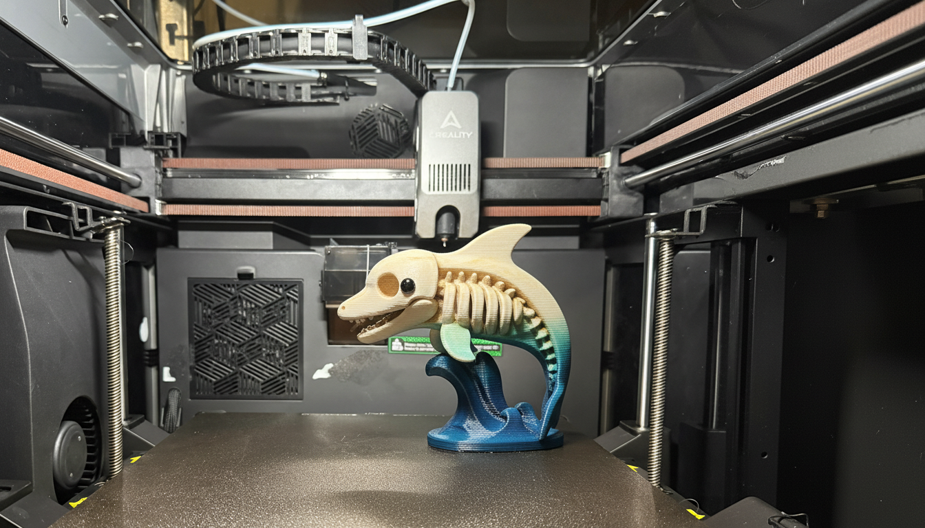 Cute Dolphin Skeleton - Whimsical Marine Memorabilia