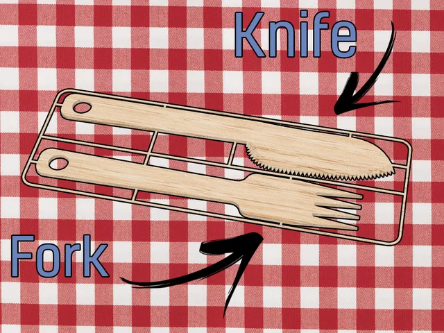 Compact Camping Cutlery Set (Knife + Fork) – Print-in-Place Frame