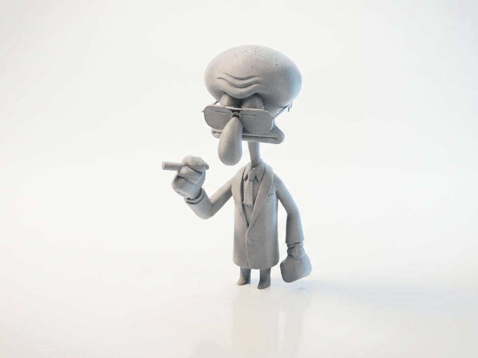 Smoking Squidward Figurine Cartoon 3D Printable