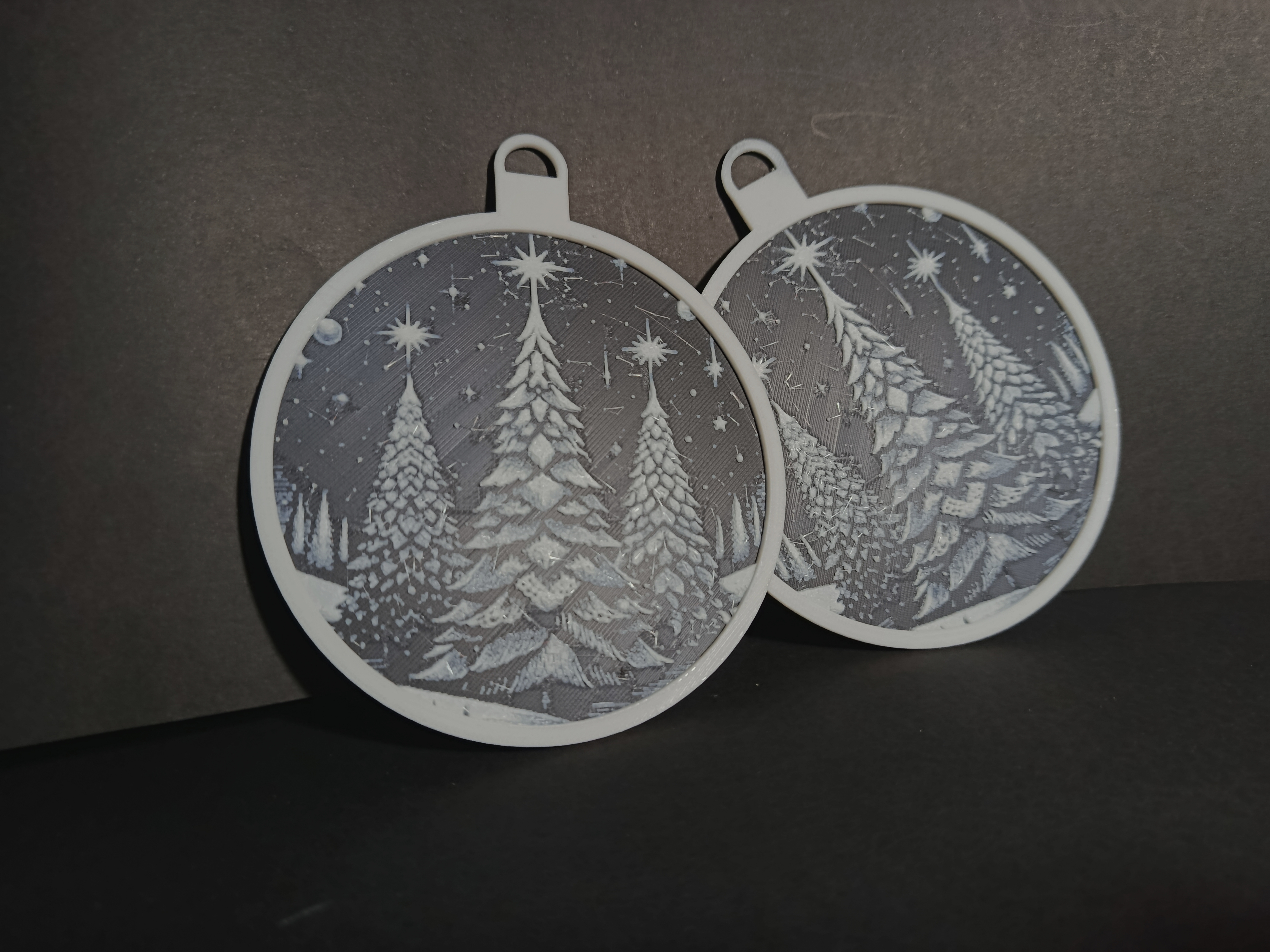 Hueforge Christmas tree ornament