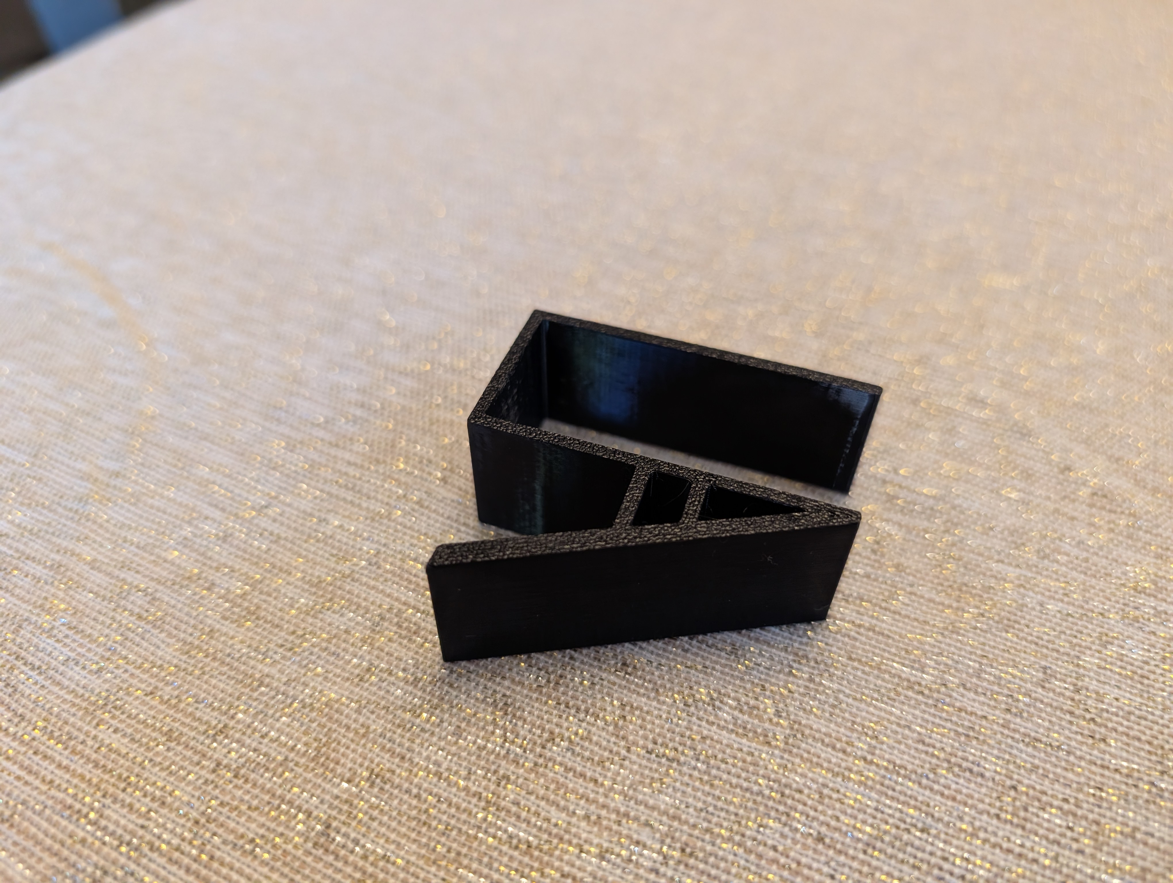 Hook for using on kitchen cabinet doors.