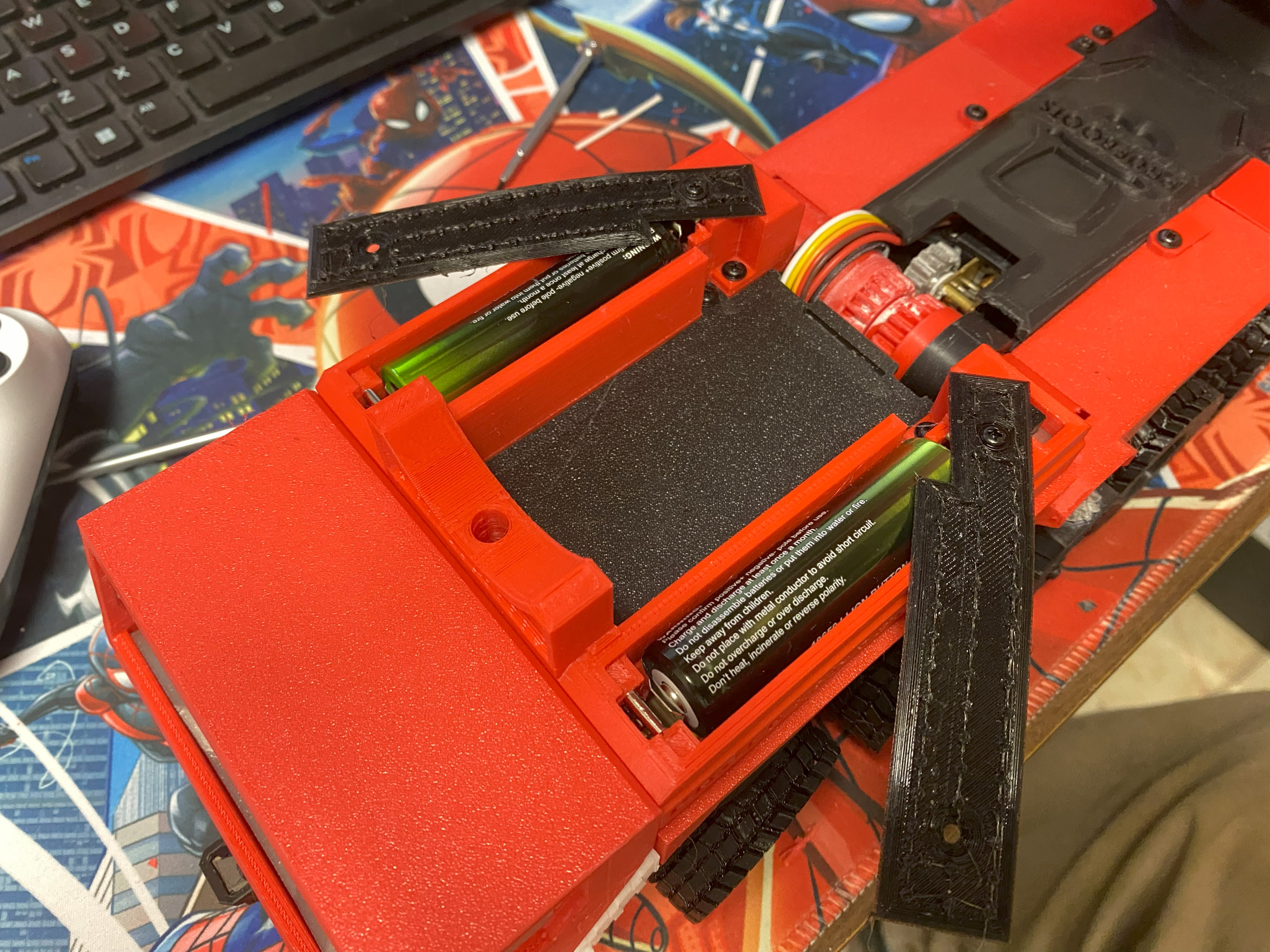 Top Storage Box - Battery and Switch 3D model thumbnail