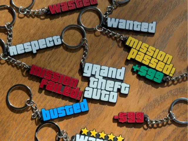 Grand Theft Auto - Keychain Set