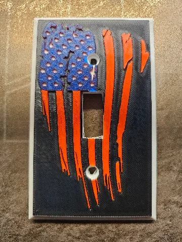 American Flag light switch cover