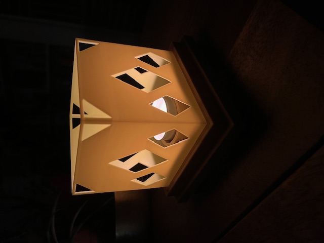 Tea Light Candle Holder with Cover with Diamond Openings