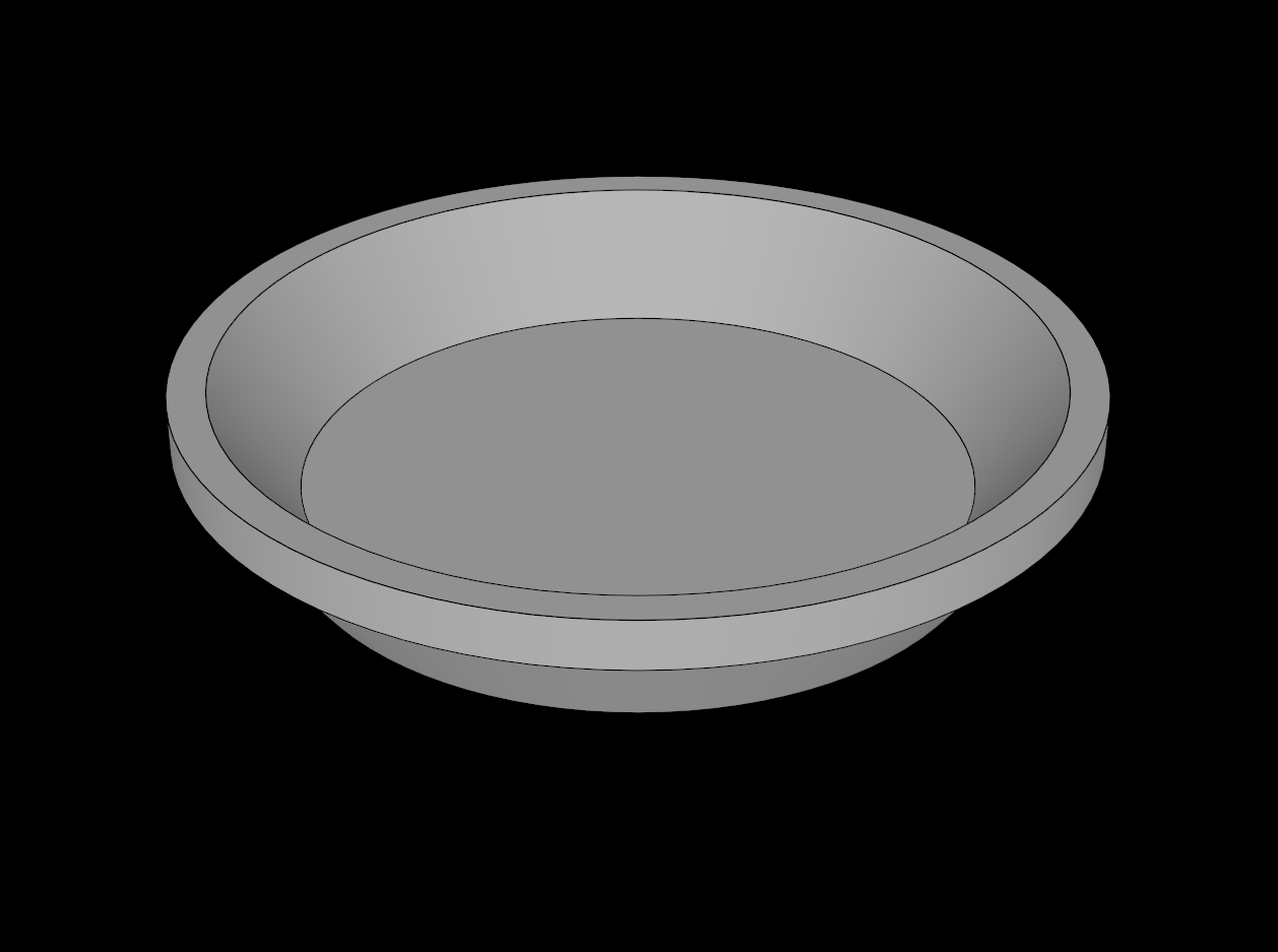 Lego Compatible (93082f.dat) Figure Friends Dish Round  2.7 x  2.7