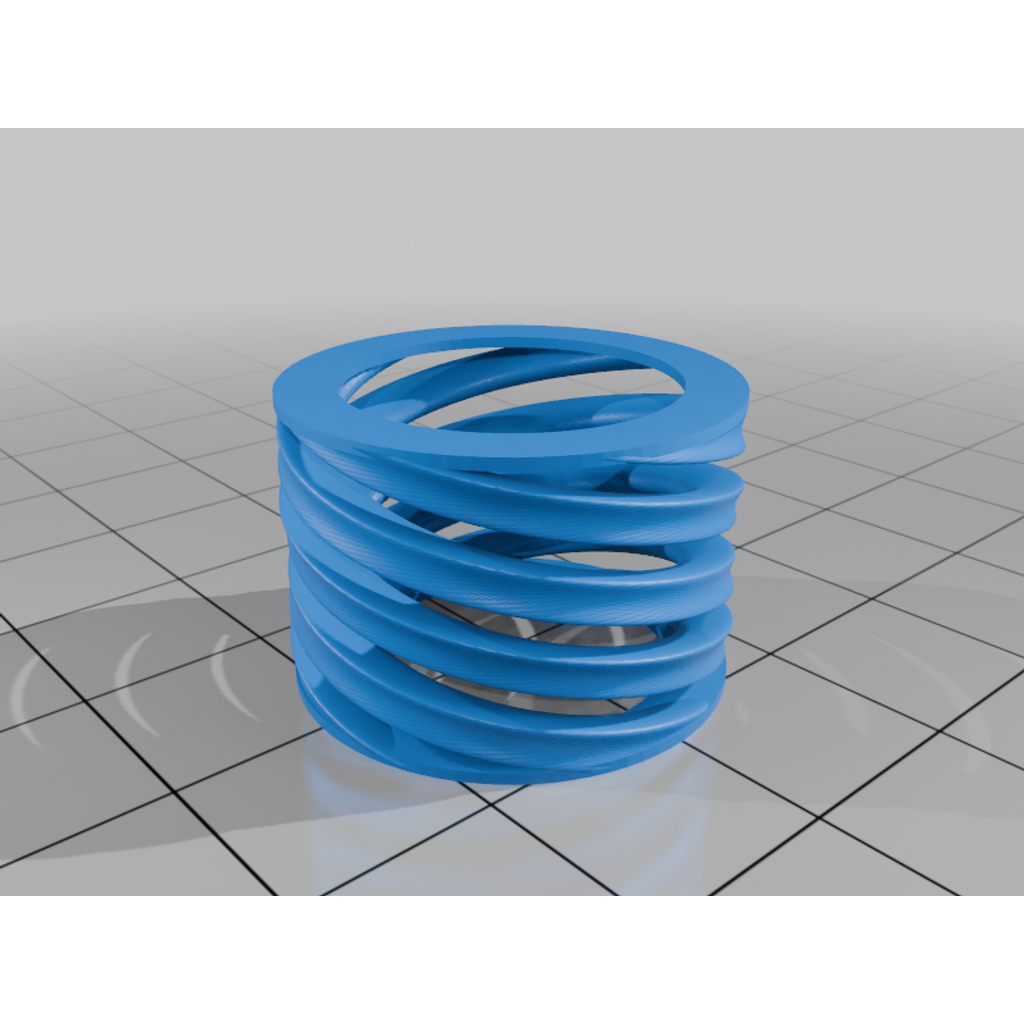 Miniatura 4 do modelo 3D OpenSCAD - screw and spring experiments (customizable)