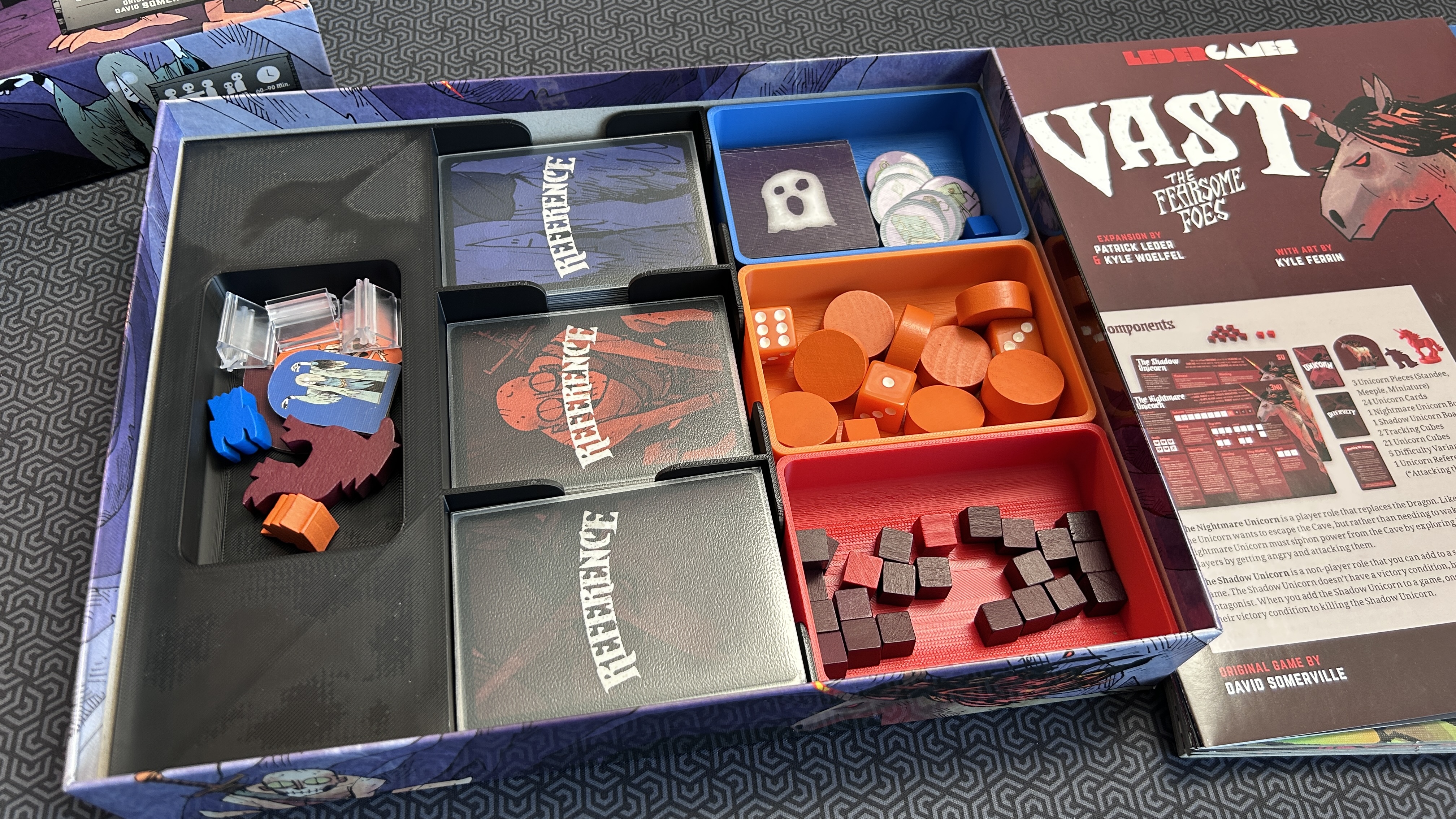 Vast: The Crystal Caverns –Fearsome Foes Expansion Insert