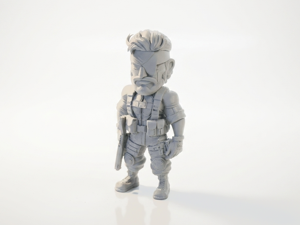 Big Boss Military Figurine 3D Printable