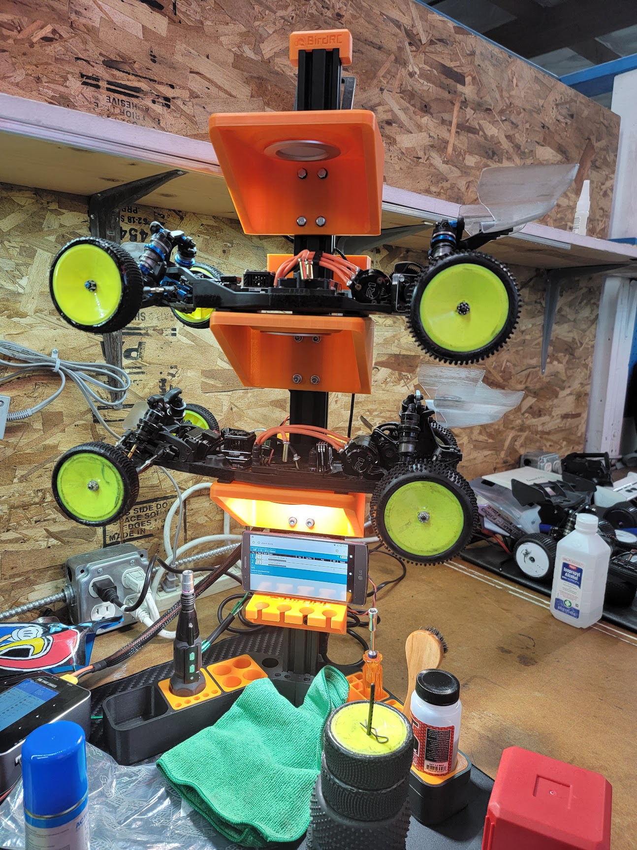 BirdRC  Custom 1/10 Scale RC Car Pit Stand Tower