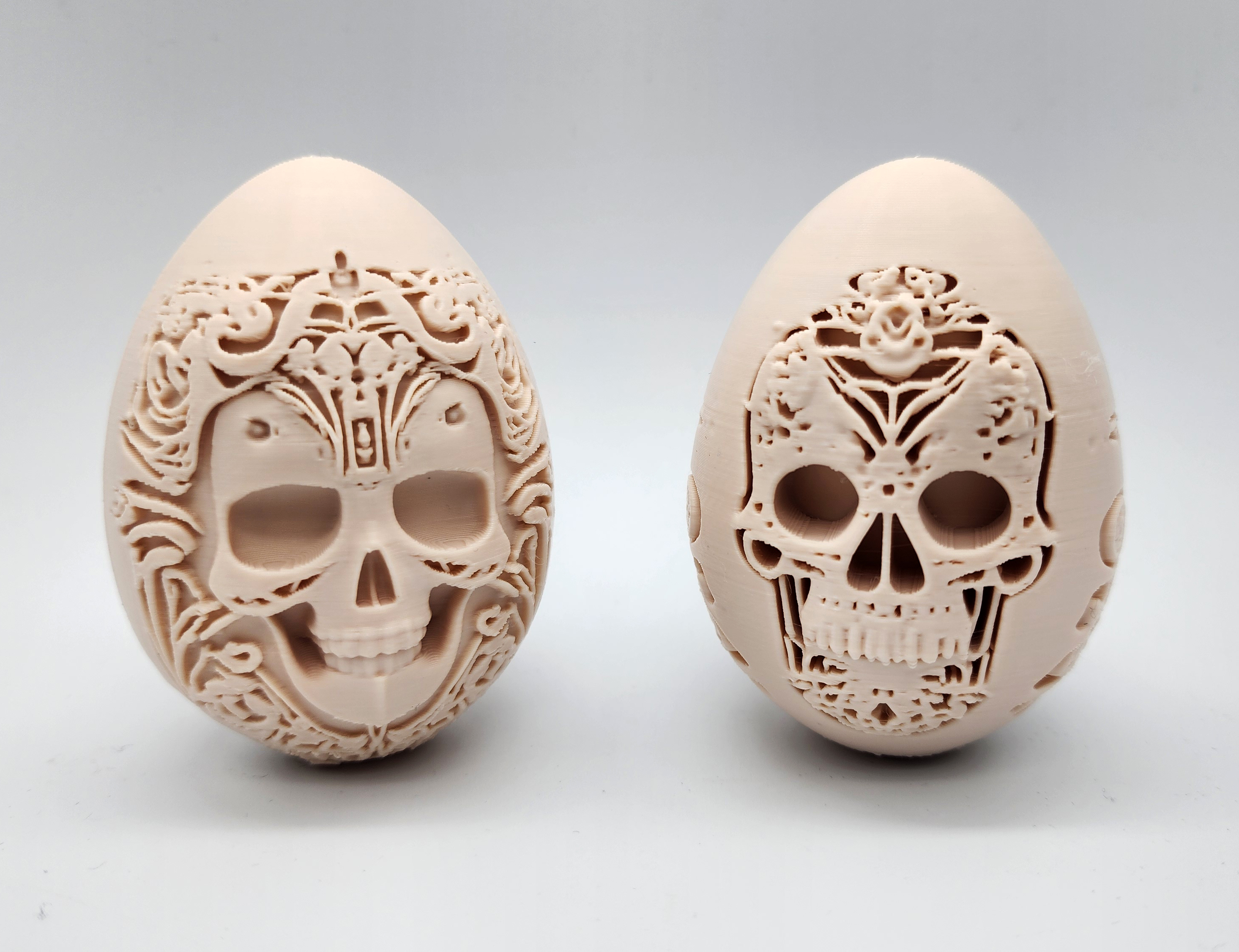 2 Carved Skull Eggs — miniatura 4