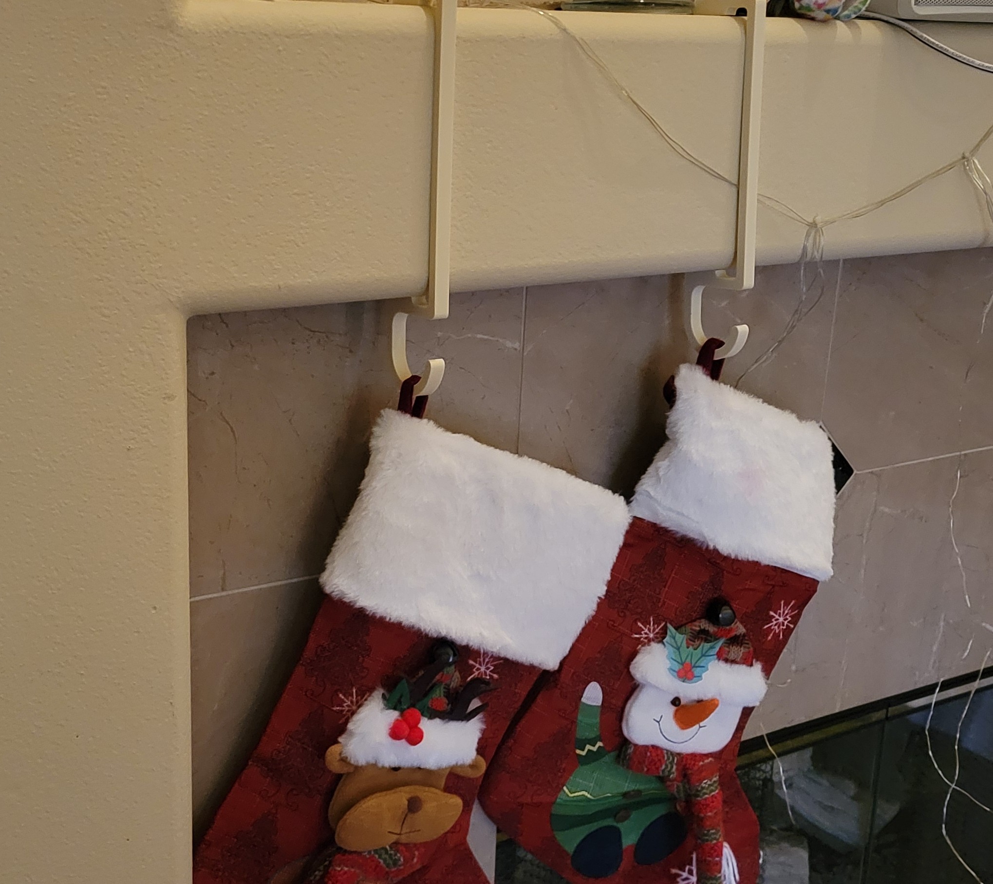Stocking Hook for Taller Mantel Shelfs