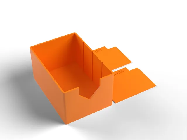 Seed Packet Box - Organiser for Seed Packets with Divider Cards, No Supports (OpenSCAD)