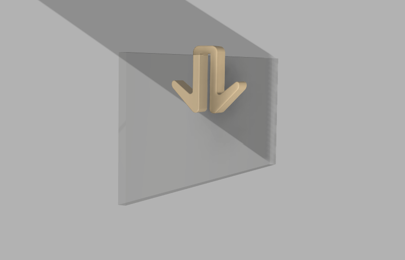 Two-sided hook