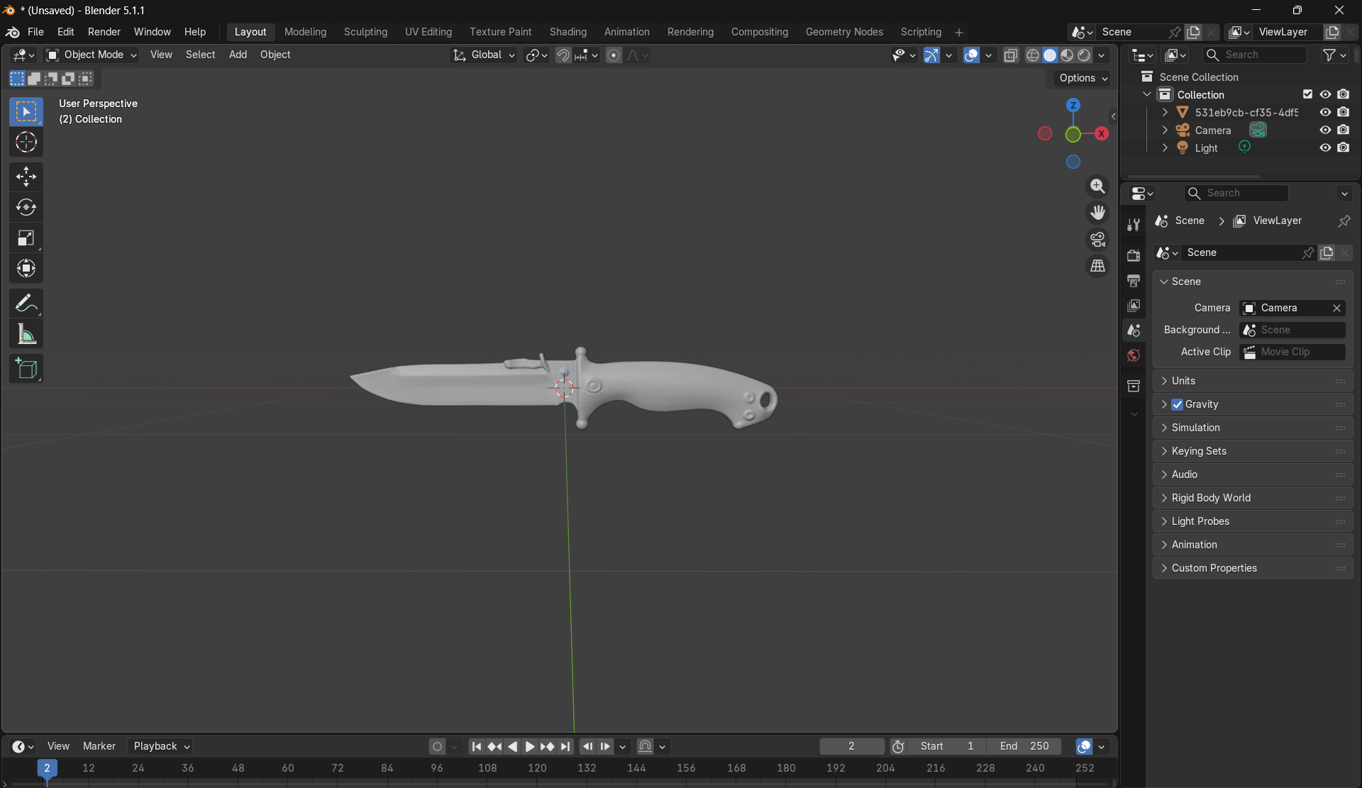 Simple Tactical Knife - Minimalist Utility Blade