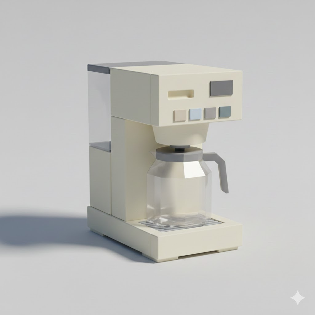 Low Poly Coffee Machine