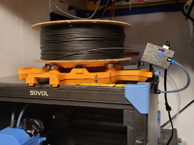 Sovol Zero: Top-Mounted Horizontal Spool Holder