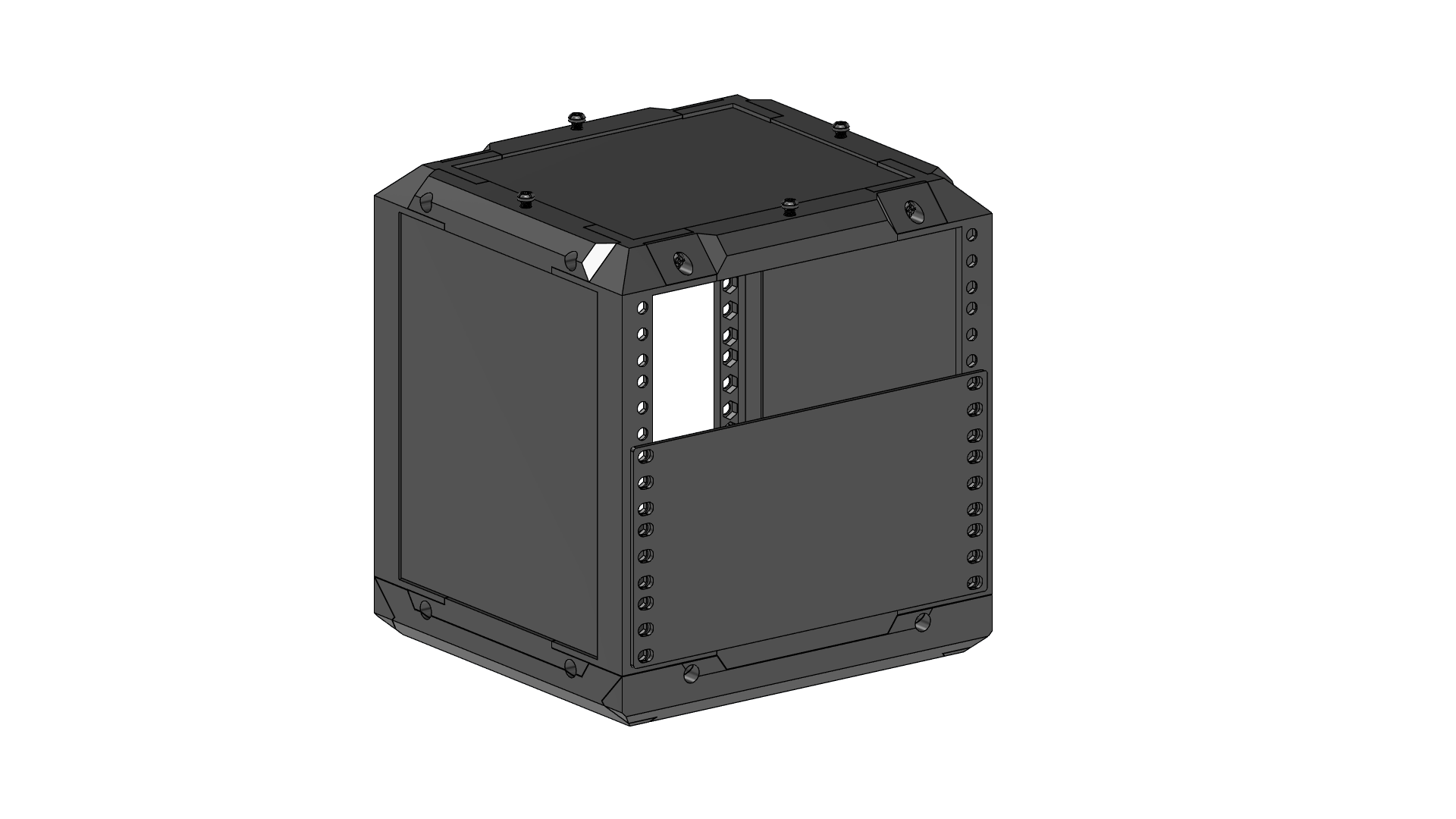 Miniatura 4 do modelo 3D 10 Modular Inch Server Rack