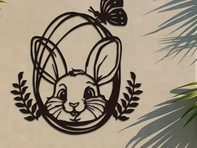 Bunny Butterfly Wall Art