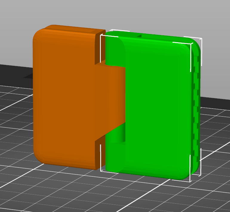 Cardboard connector remix - vertical print in place hinge with ridges
