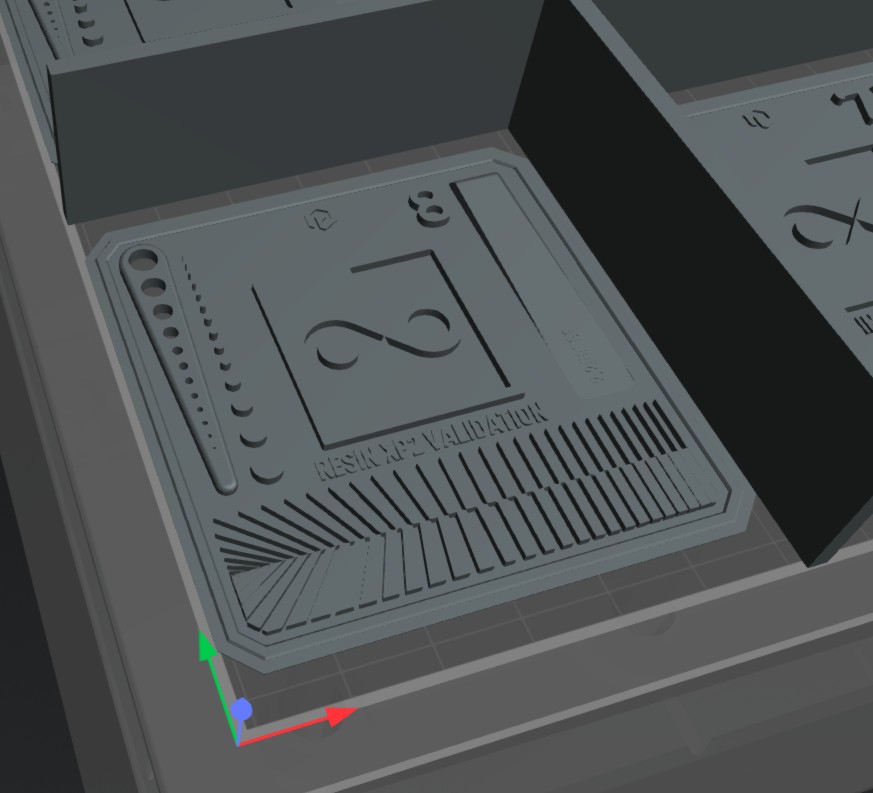 Miniatura 3 do modelo 3D Numbered Resin Exposure Test - XP2 Validation Matrix